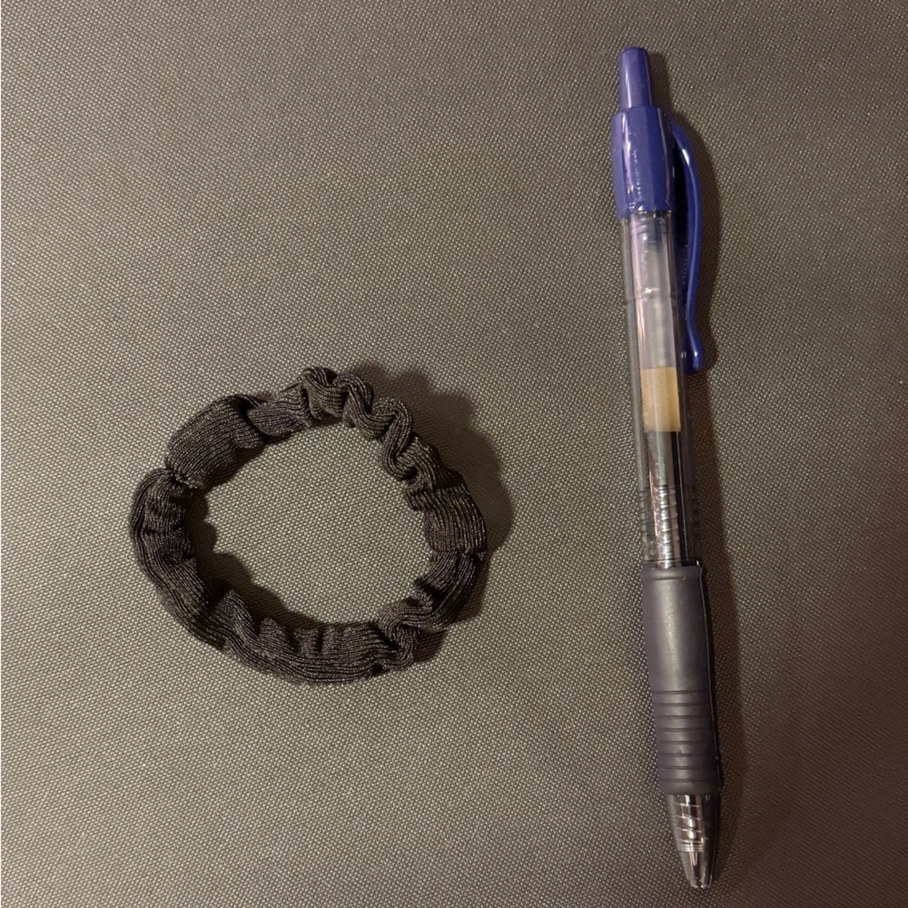 LIKE NEW - Small black scrunchie
